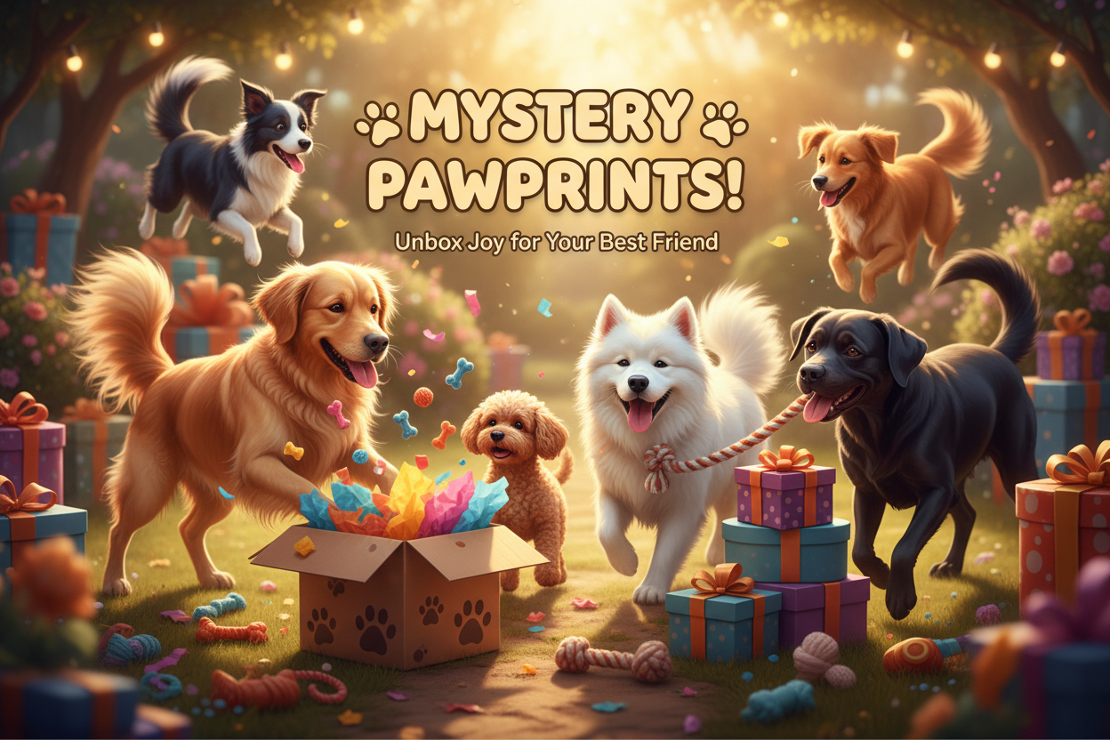 Happy Playful Dogs Banner